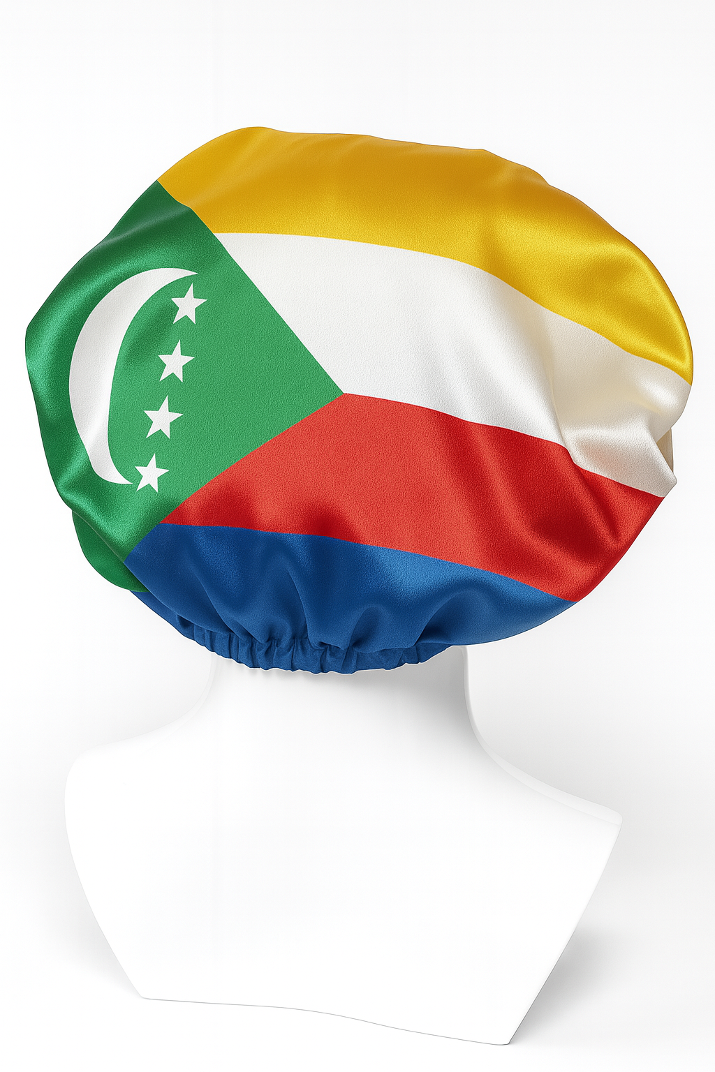Bonnet en satin des Comores